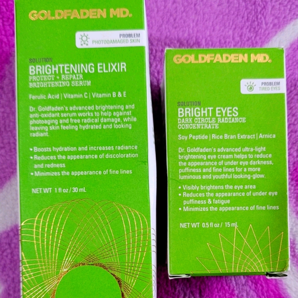 GolfadenMD SET- Bright Eyes & Brightening Elixir